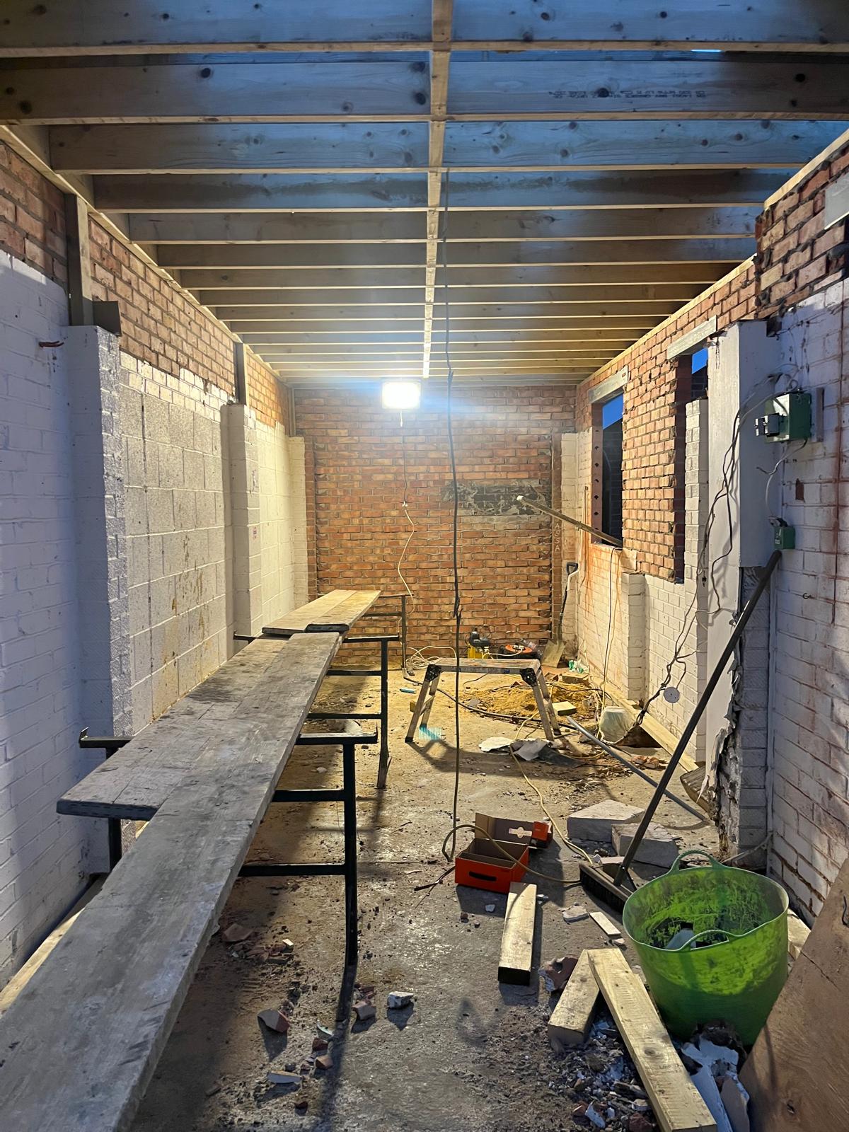 BuildXConstruction garage conversion project photograph