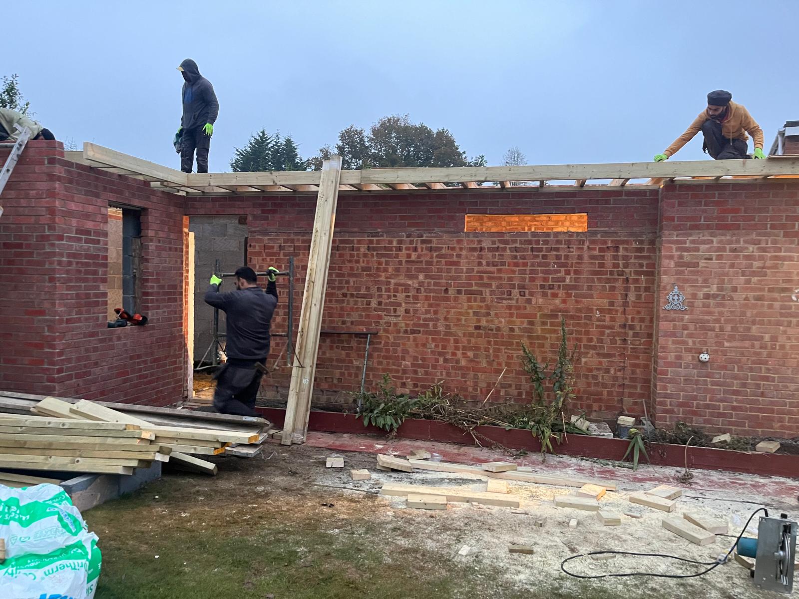 BuildXConstruction garage conversion project photograph